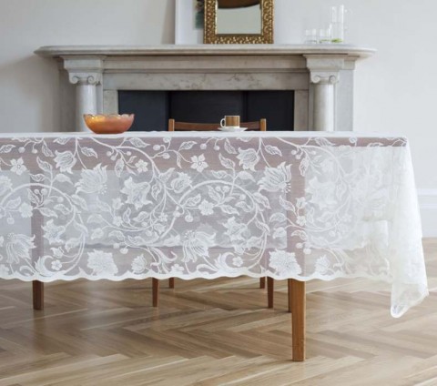 Flora Ivory Tablecloth