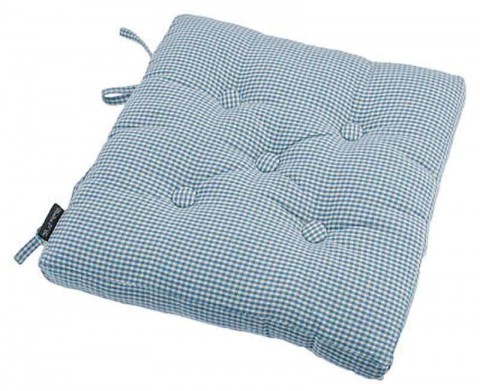 Auberge Buttoned  Blue seat pad
