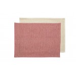County Ticking Dorset Red place mat