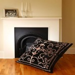 Isobel Black Velvet Floor Cushion