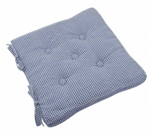 Auberge Buttoned Nordic Blue seat pad