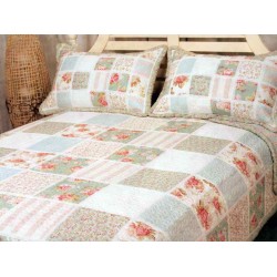 Cayman Blue patchwork quilt