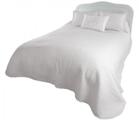 Devon White Muslin bedspread