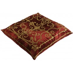 Isobel Terracotta Velvet Floor Cushion