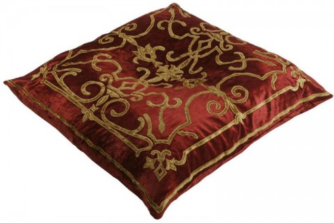 Isobel Terracotta Velvet Floor Cushion