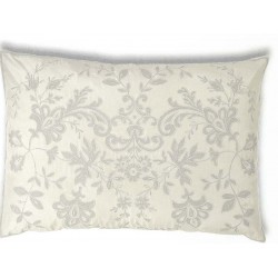 Juliet Ivory Silk  Embroidered Cushion cover Oblong 