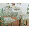 Willow Bough Green PVC tablecloth